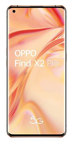 OPPO Find X2 PRO 5G – Pantalla de 6.7" (OLED, 12GB/512GB,Snapdragon 865, 4.260 mAh, cámara trasera 48MP+48MP+13MP, cámara frontal 32MP, Android 10,) Naranja [Versión ES/PT]
